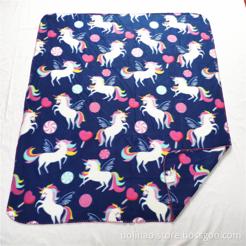 Wholesale Customized Soft Blanket polar fleece blanket dark color